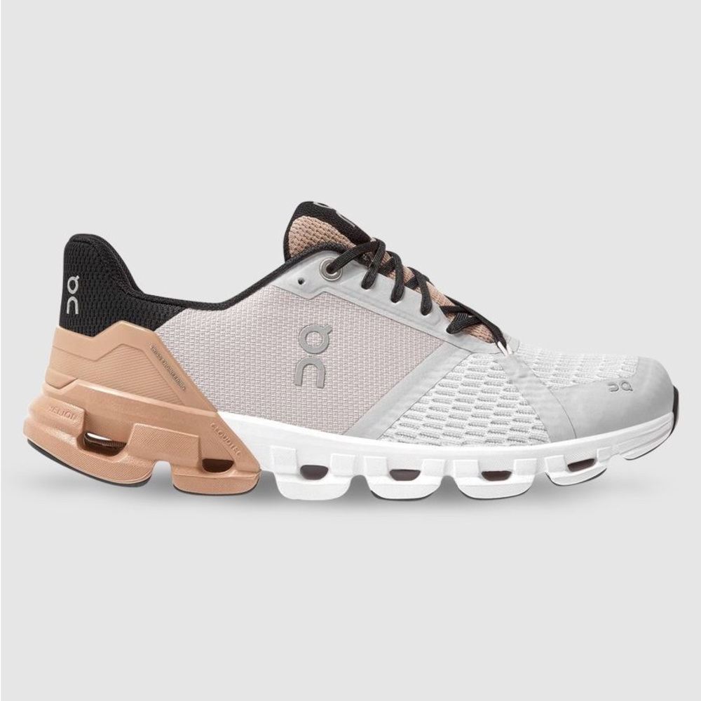 On Cloudflyer Road Running Shoes Womens || Color: Glacier / Rose Brown